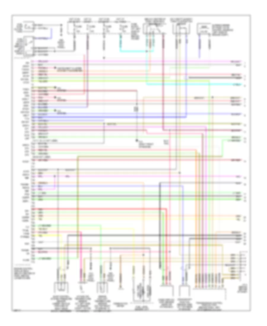 3.3L SC, Engine Performance Wiring Diagrams (1 of 3) for Nissan Frontier Desert Runner XE 2002