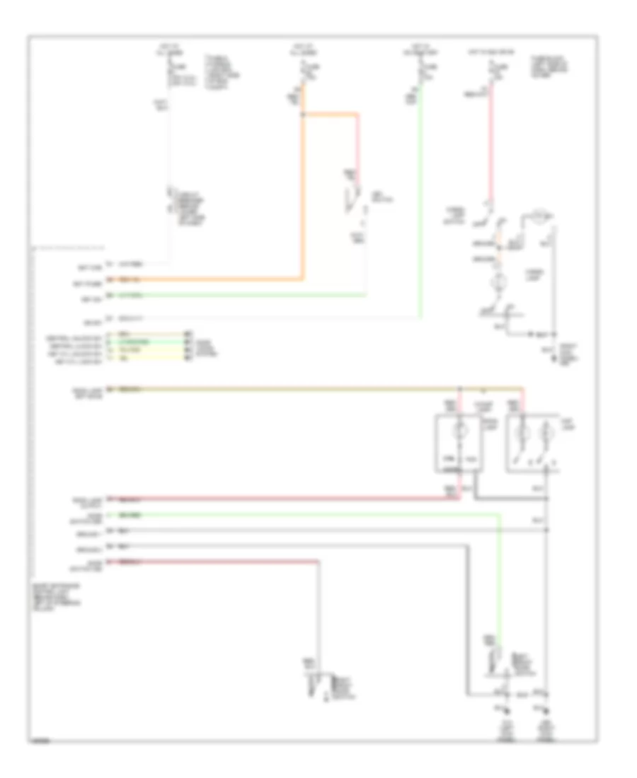 Courtesy Lamps Wiring Diagram 2 Door with Power Door Locks for Nissan Frontier Desert Runner XE 2002