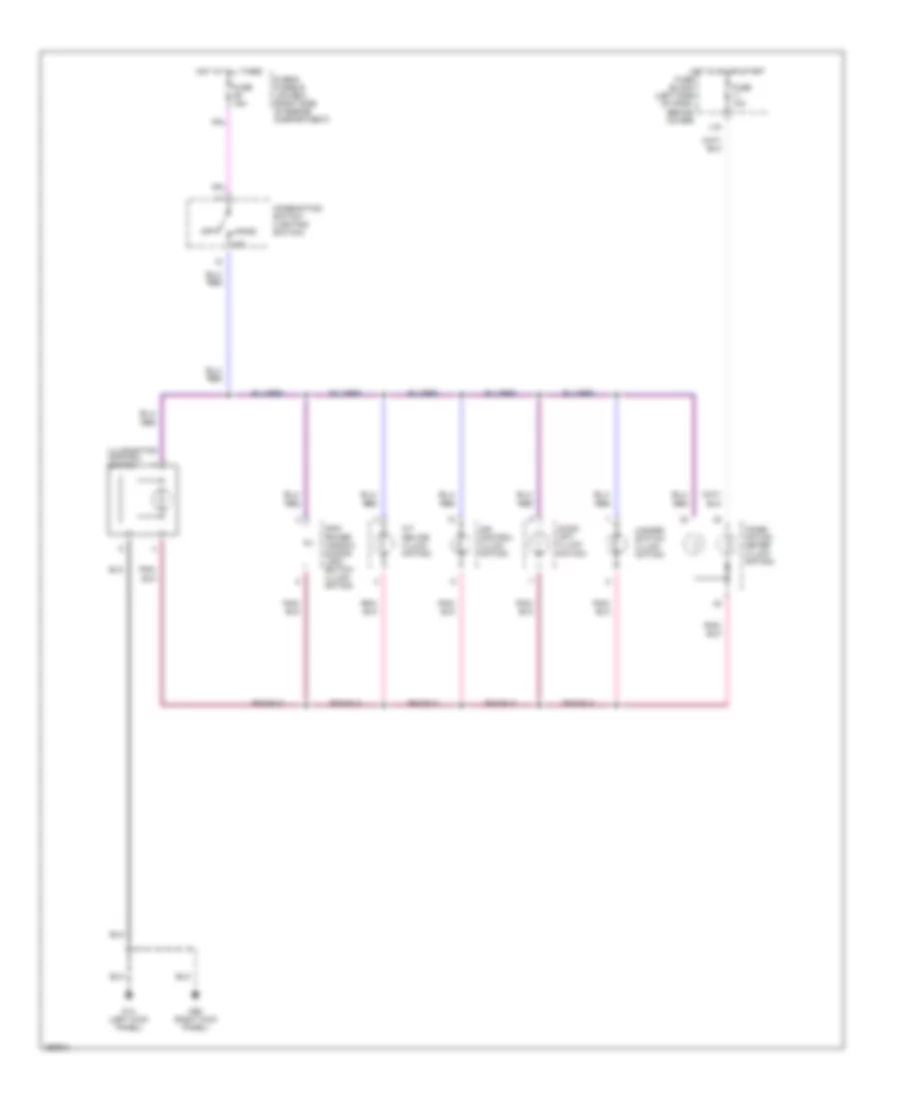 Instrument Illumination Wiring Diagram, Crew Cab for Nissan Frontier Desert Runner XE 2002