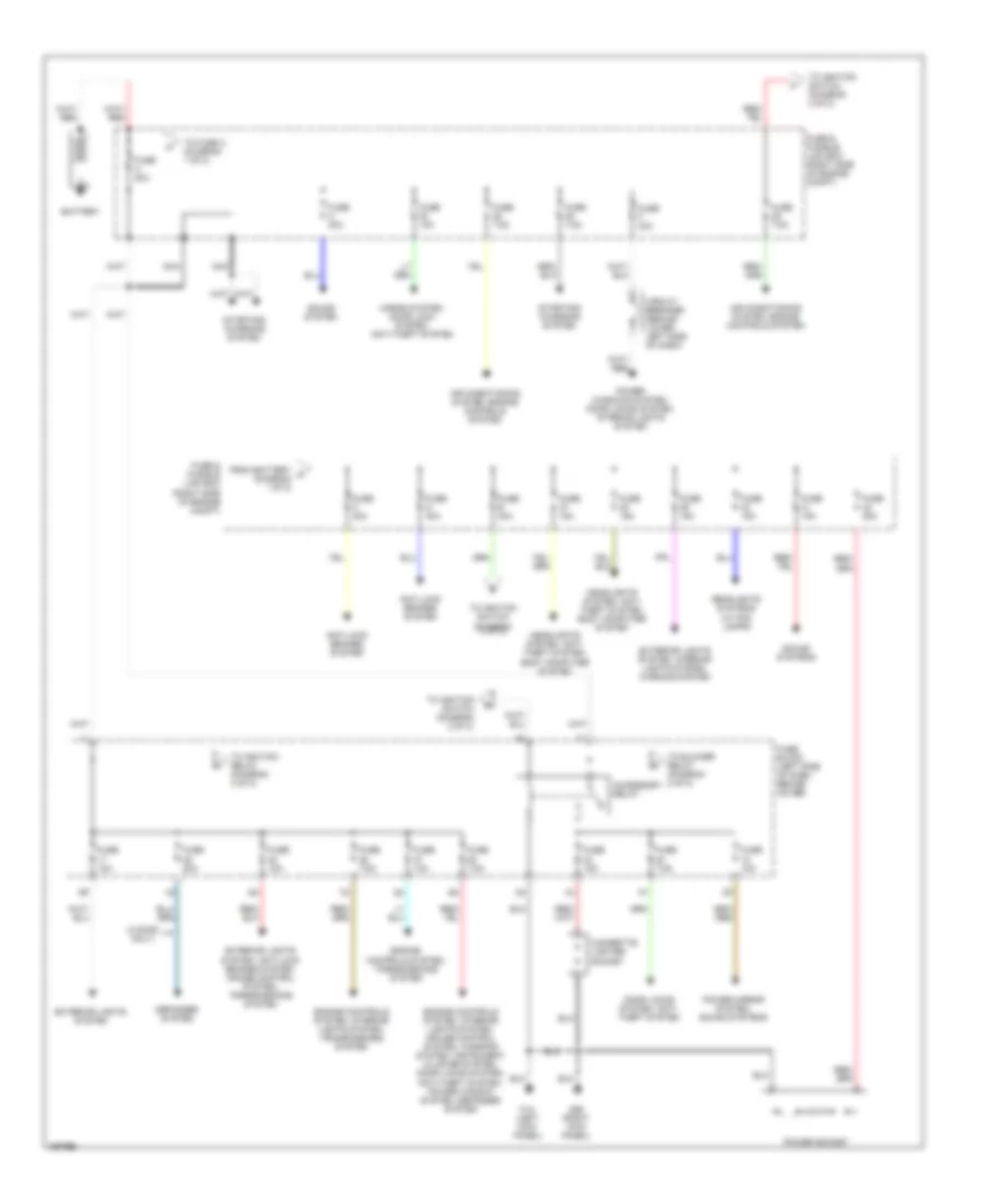 2 4L Power Distribution Wiring Diagram 1 of 2 for Nissan Frontier Desert Runner XE 2002