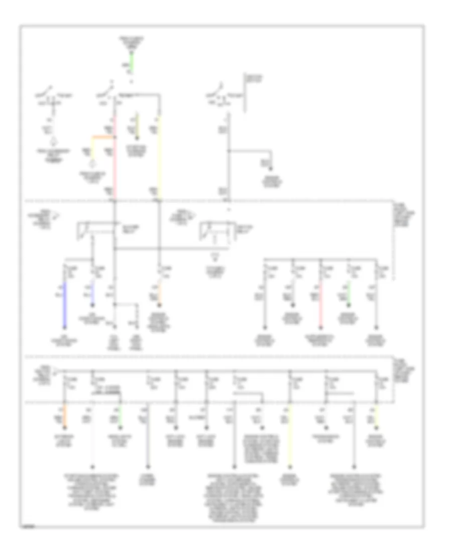 2.4L, Power Distribution Wiring Diagram (2 of 2) for Nissan Frontier Desert Runner XE 2002