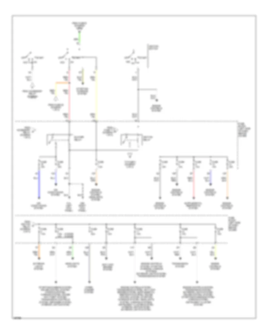 3.3L, Power Distribution Wiring Diagram (2 of 2) for Nissan Frontier Desert Runner XE 2002