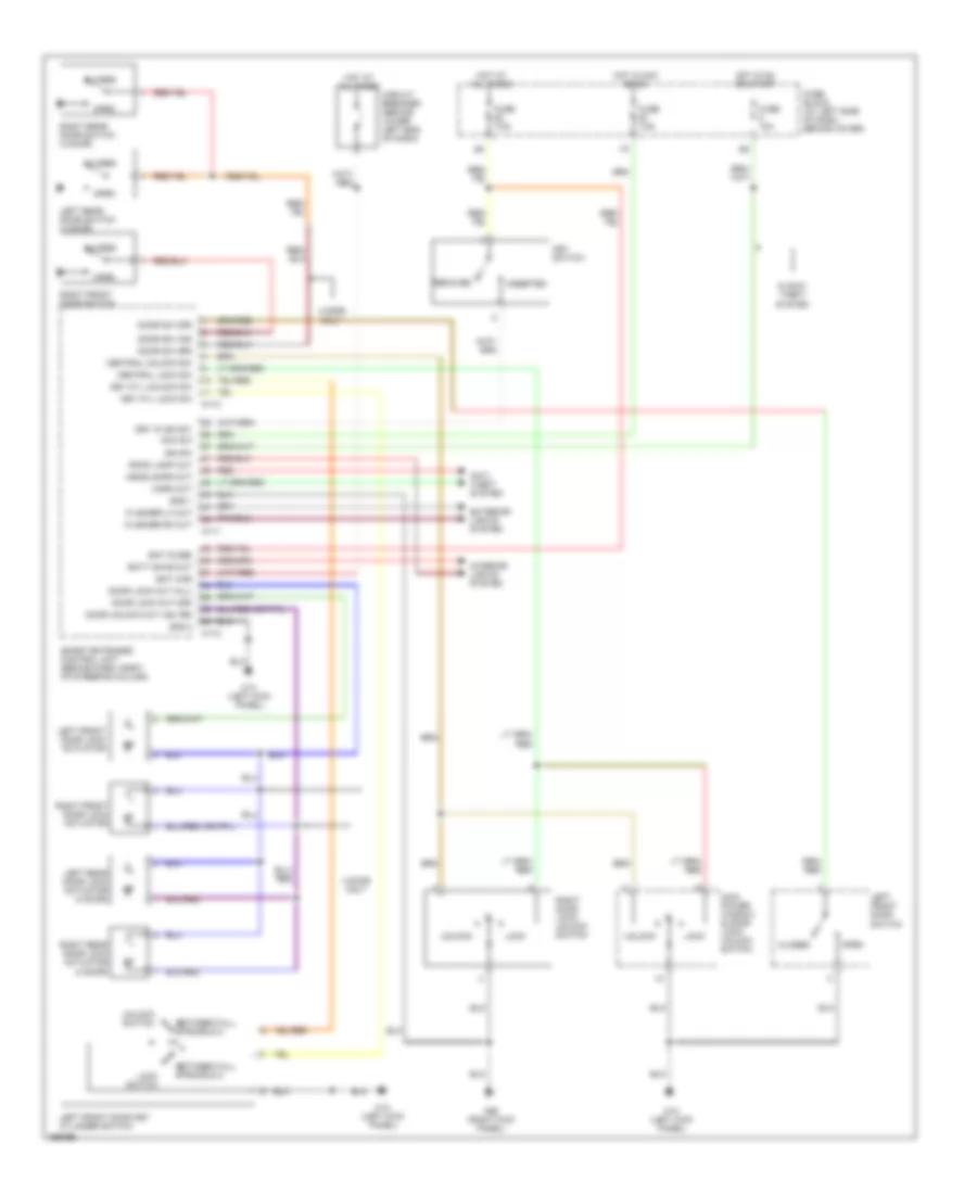 Power Door Lock Wiring Diagram for Nissan Frontier Desert Runner XE 2002