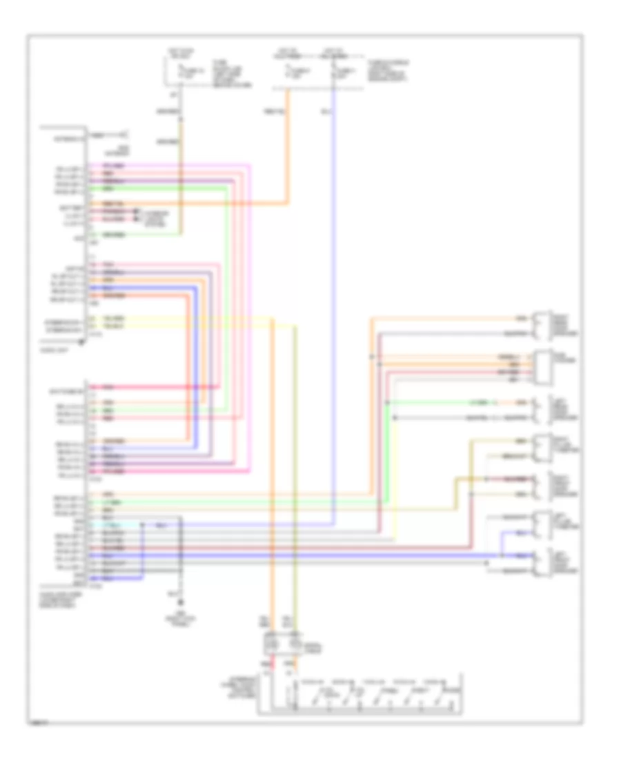 Premium Sound Radio Wiring Diagram Crew Cab for Nissan Frontier Desert Runner XE 2002