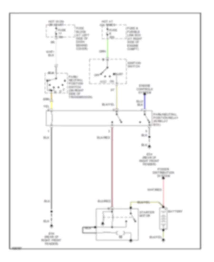 2 4L Starting Wiring Diagram A T for Nissan Frontier Desert Runner XE 2002