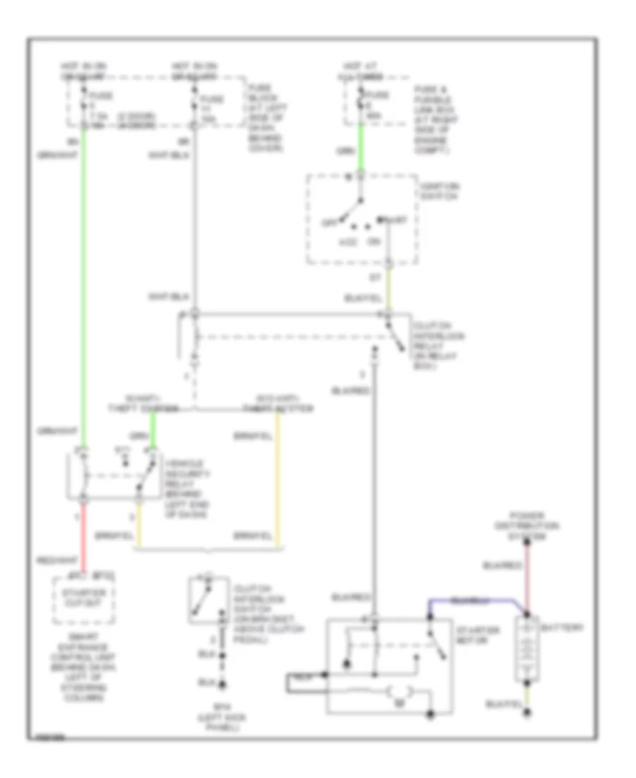 3 3L Starting Wiring Diagram M T for Nissan Frontier Desert Runner XE 2002