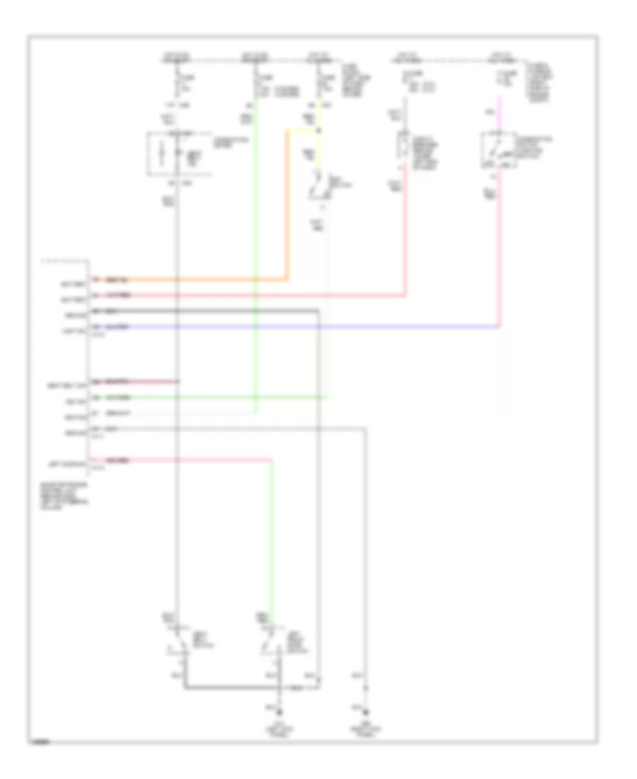 Warning System Wiring Diagrams with Power Door Locks for Nissan Frontier Desert Runner XE 2002