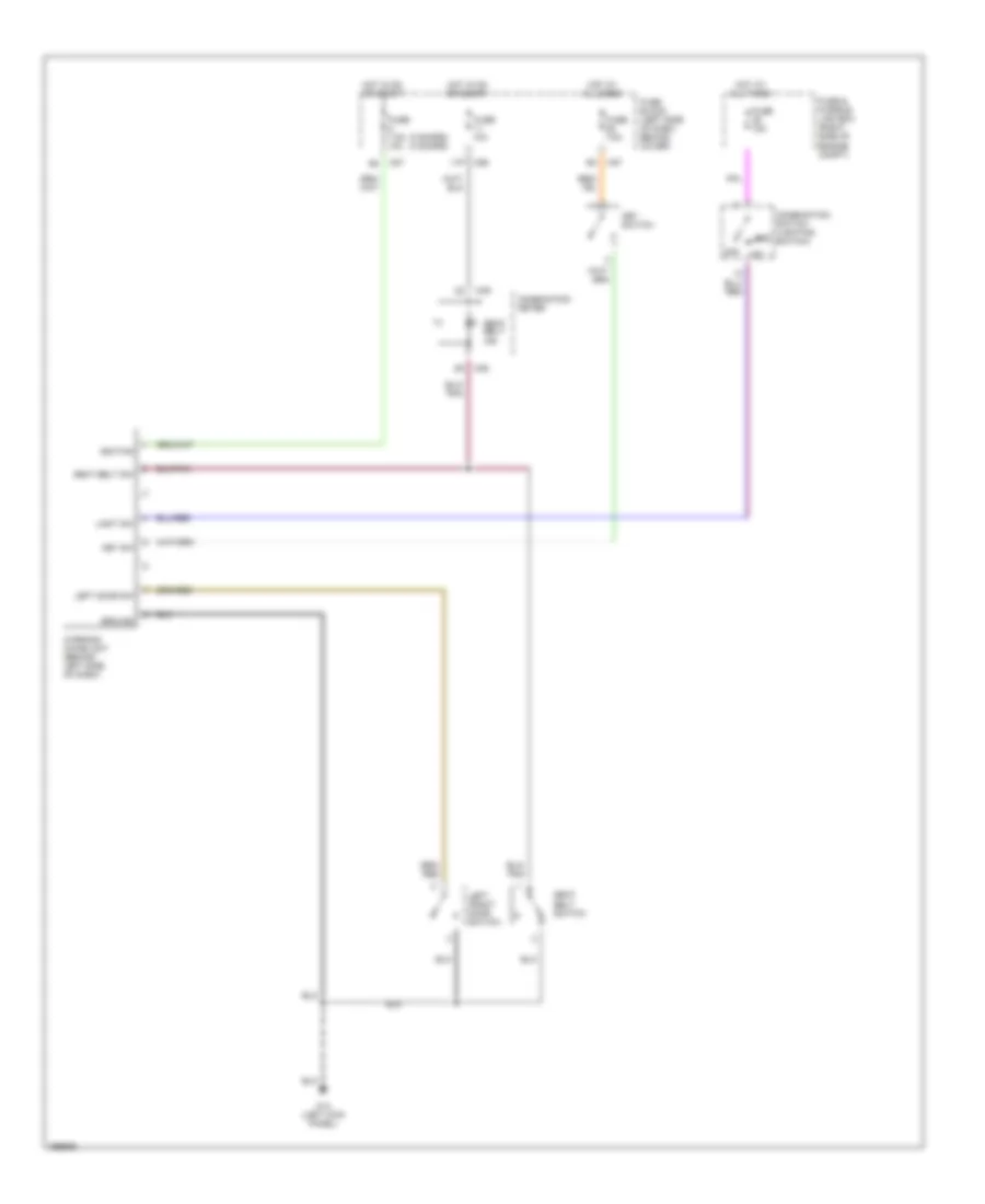 Warning System Wiring Diagrams without Power Door Locks for Nissan Frontier Desert Runner XE 2002