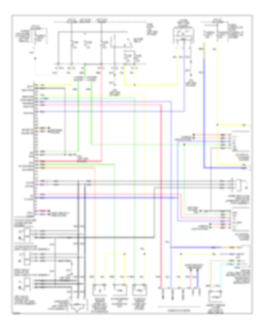 Электросхема кондиционера (1 из 2) для Nissan Murano LE 2010