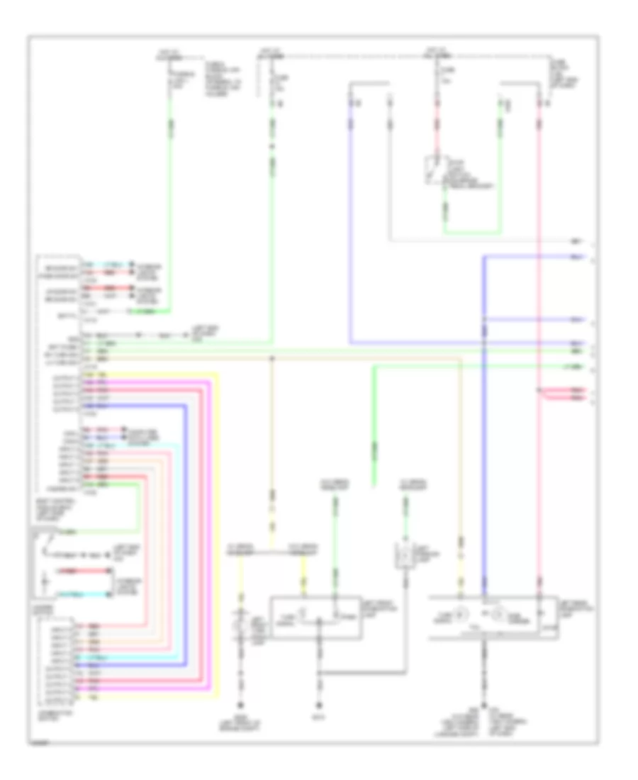 Exterior Lamps Wiring Diagram 1 of 2 for Nissan Murano LE 2010