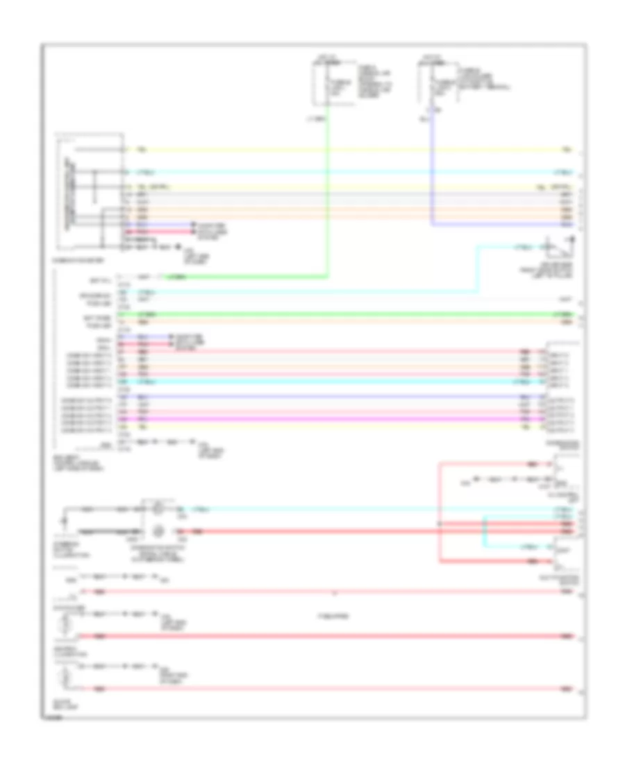 Instrument Illumination Wiring Diagram (1 of 2) for Nissan Murano LE 2010