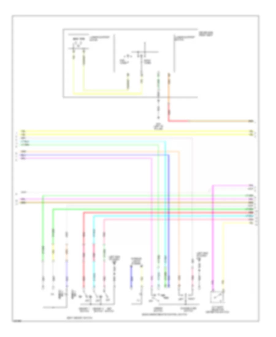 Memory Systems Wiring Diagram 2 of 3 for Nissan Murano LE 2010
