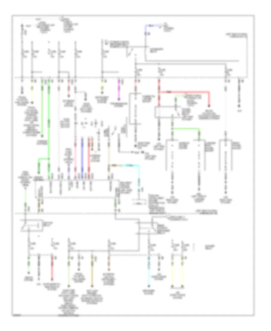 Power Distribution Wiring Diagram 2 of 2 for Nissan Murano LE 2010