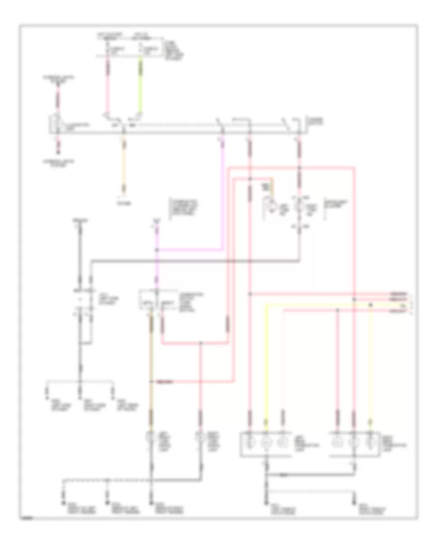 Exterior Lamps Wiring Diagram (1 of 2) for Nissan Quest GXE 1997