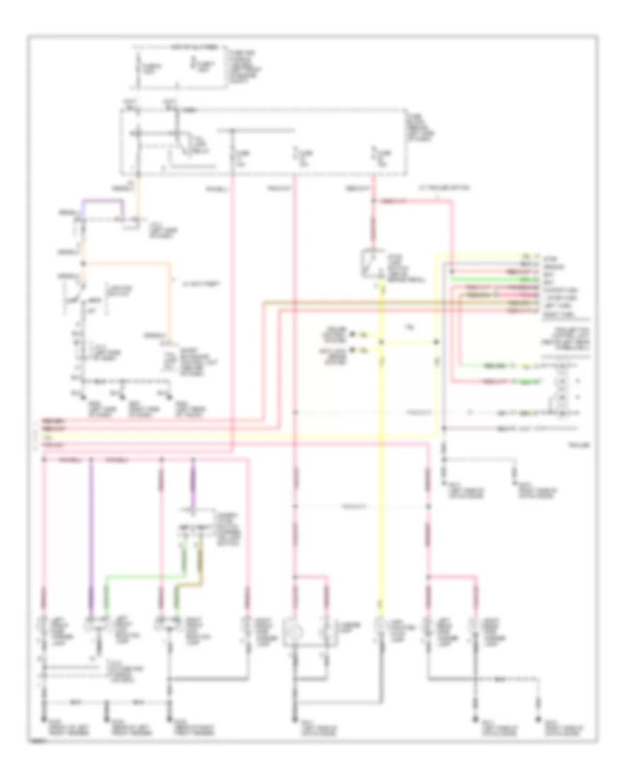Exterior Lamps Wiring Diagram (2 of 2) for Nissan Quest GXE 1997