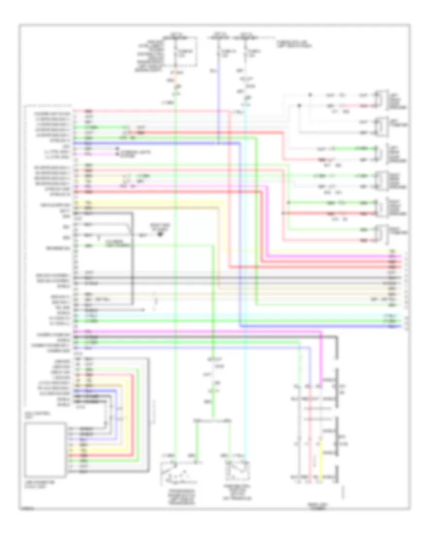Radio Wiring Diagram with Navigation 1 of 2 for Nissan Juke SV 2012