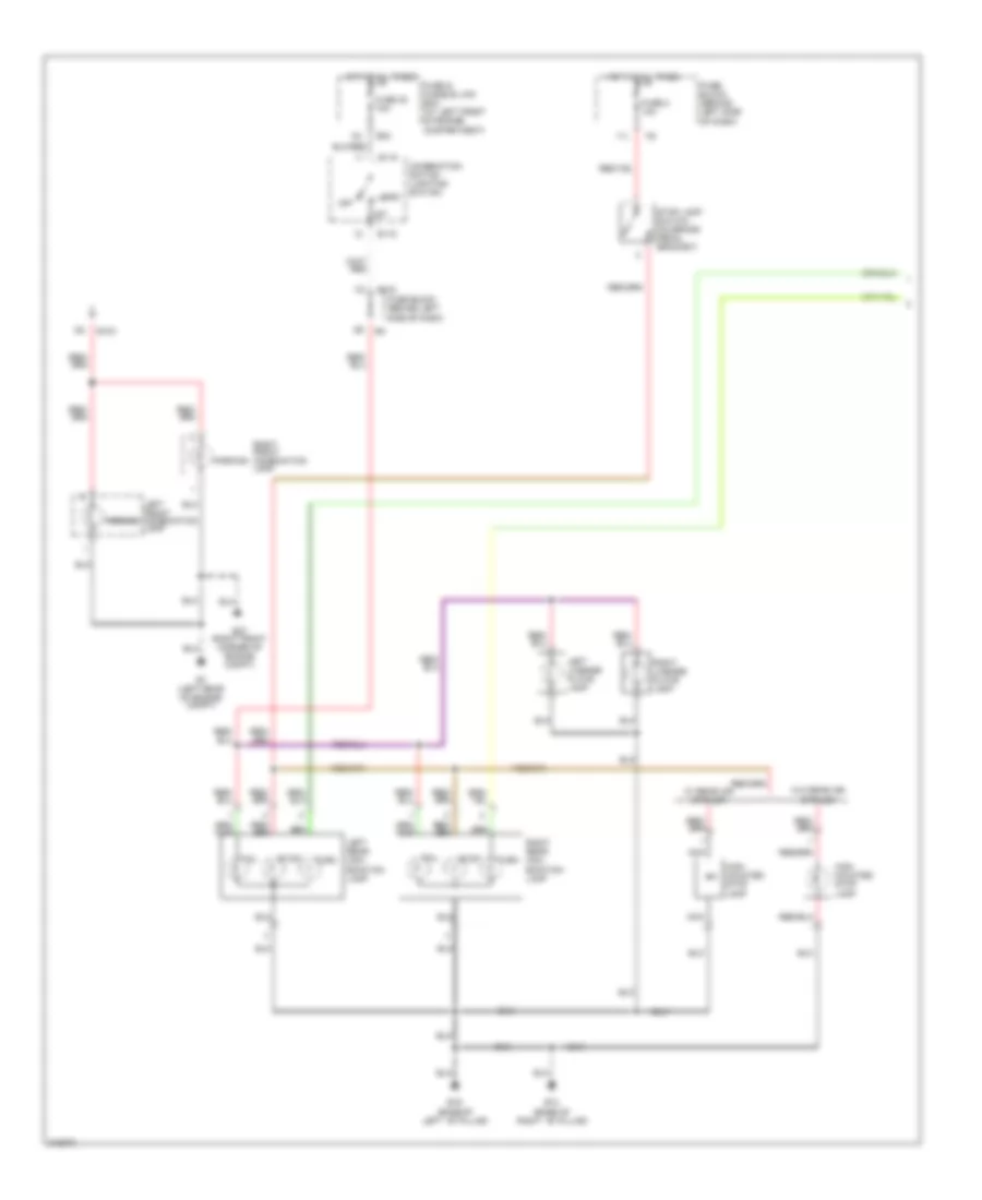Exterior Lamps Wiring Diagram (1 of 2) for Nissan Sentra S 2005