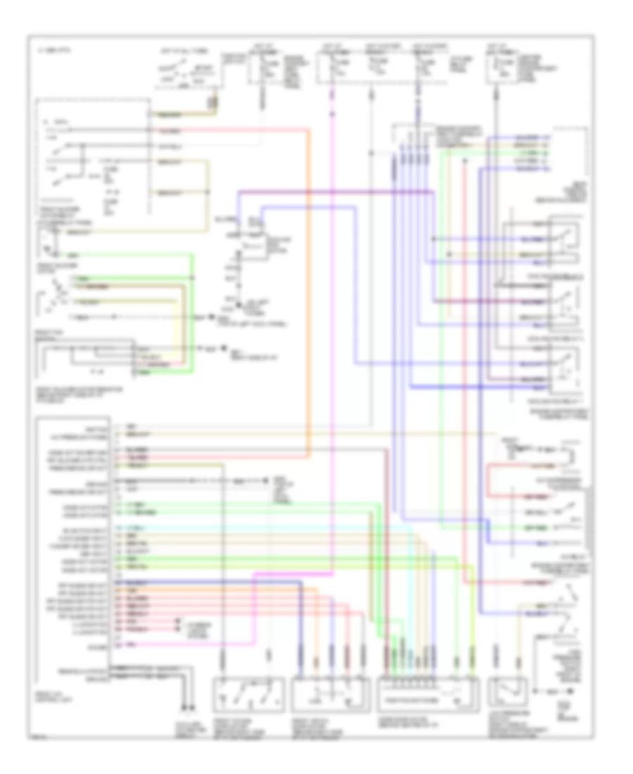 AC Wiring Diagram, Manual AC for Nissan Quest XE 1997