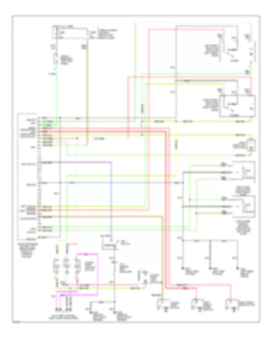 Door Lock Wiring Diagram for Nissan Quest XE 1997