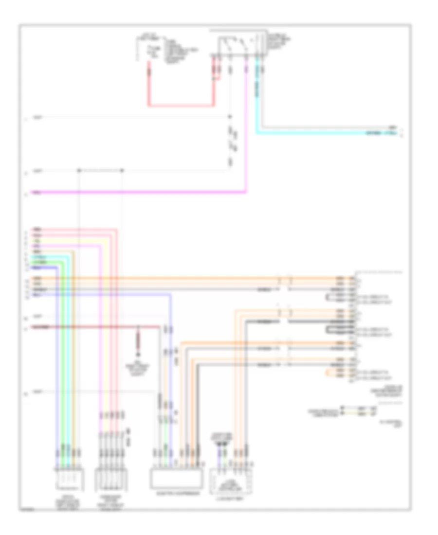 Automatic A C Wiring Diagram 2 of 3 for Nissan Leaf SL 2012