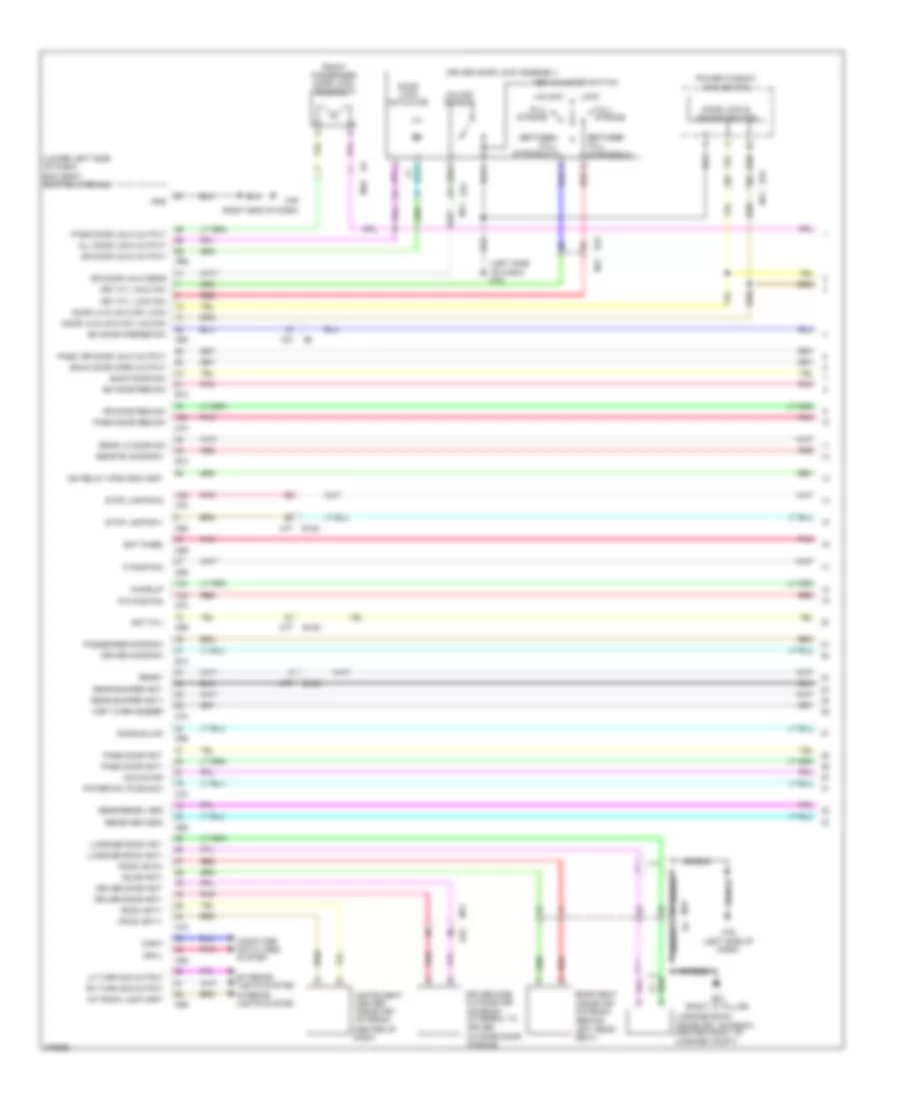Forced Entry Wiring Diagram 1 of 4 for Nissan Leaf SL 2012