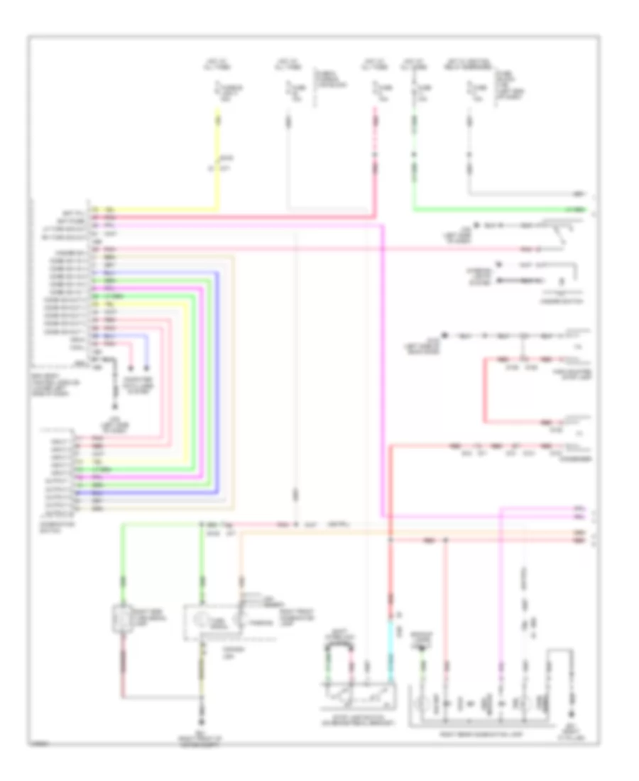 Exterior Lamps Wiring Diagram (1 of 2) for Nissan Leaf SL 2012