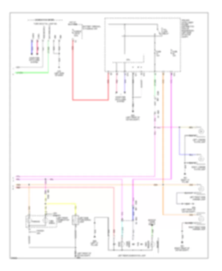 Exterior Lamps Wiring Diagram 2 of 2 for Nissan Leaf SL 2012