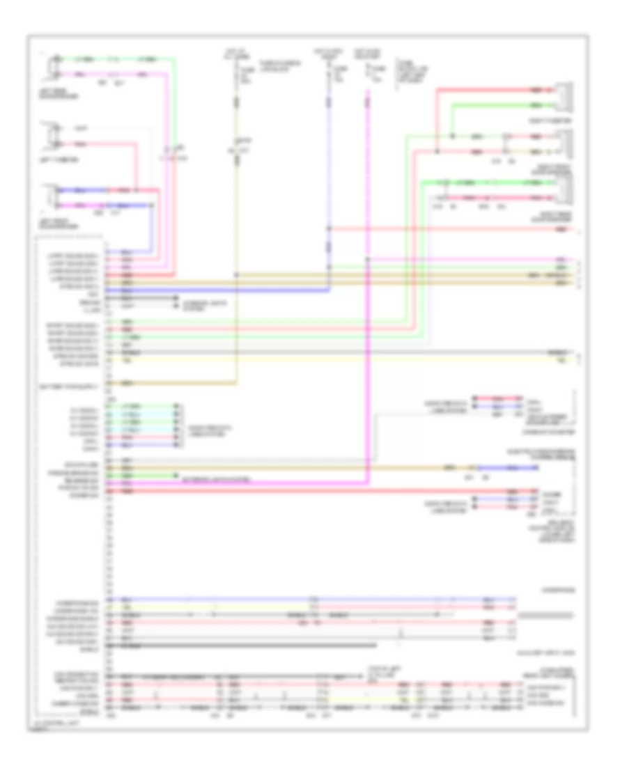 Navigation Wiring Diagram 1 of 3 for Nissan Leaf SL 2012