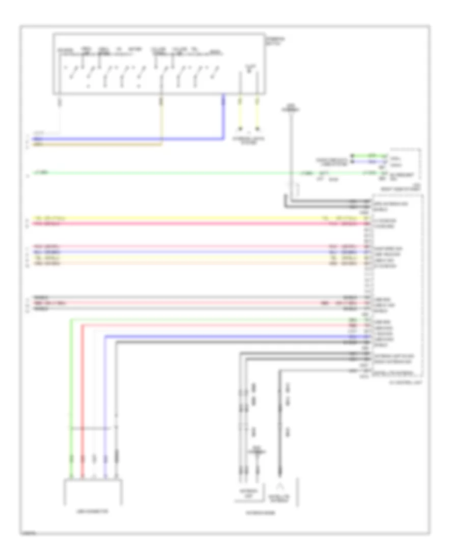 Navigation Wiring Diagram (3 of 3) for Nissan Leaf SL 2012