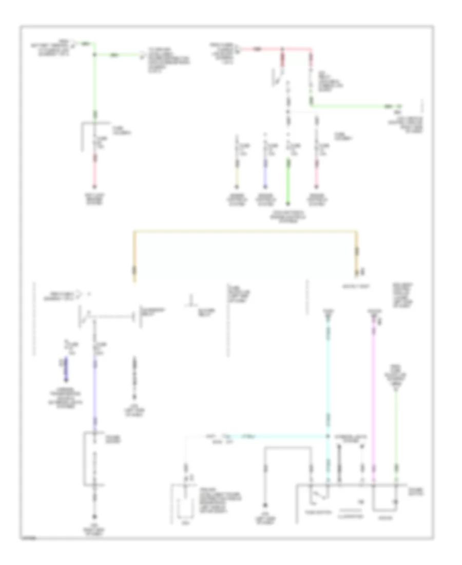 Power Distribution Wiring Diagram 2 of 3 for Nissan Leaf SL 2012
