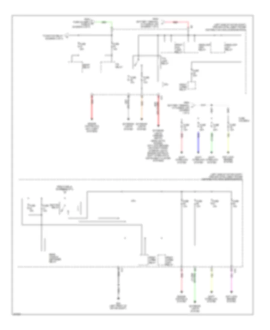 Power Distribution Wiring Diagram 3 of 3 for Nissan Leaf SL 2012