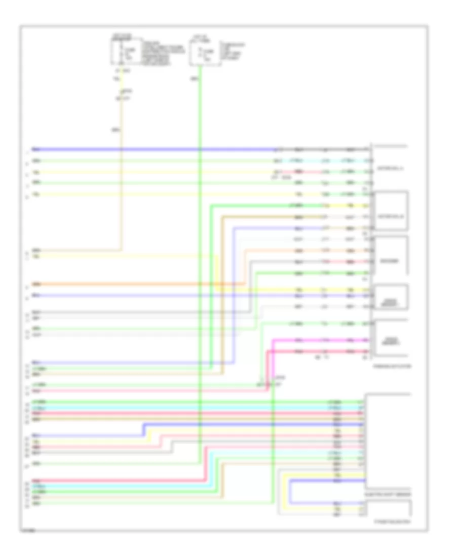 Park Brake Release Wiring Diagram (2 of 2) for Nissan Leaf SL 2012