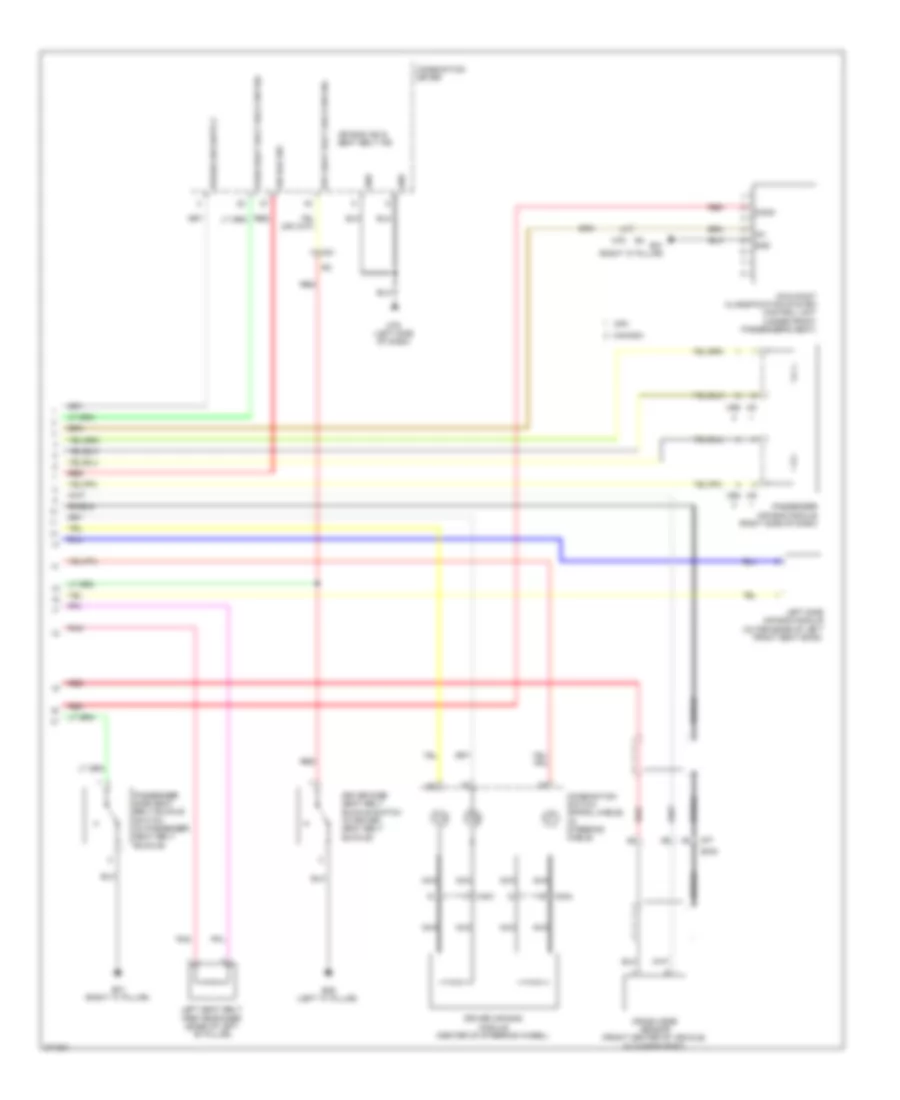 Supplemental Restraints Wiring Diagram 2 of 2 for Nissan Leaf SL 2012