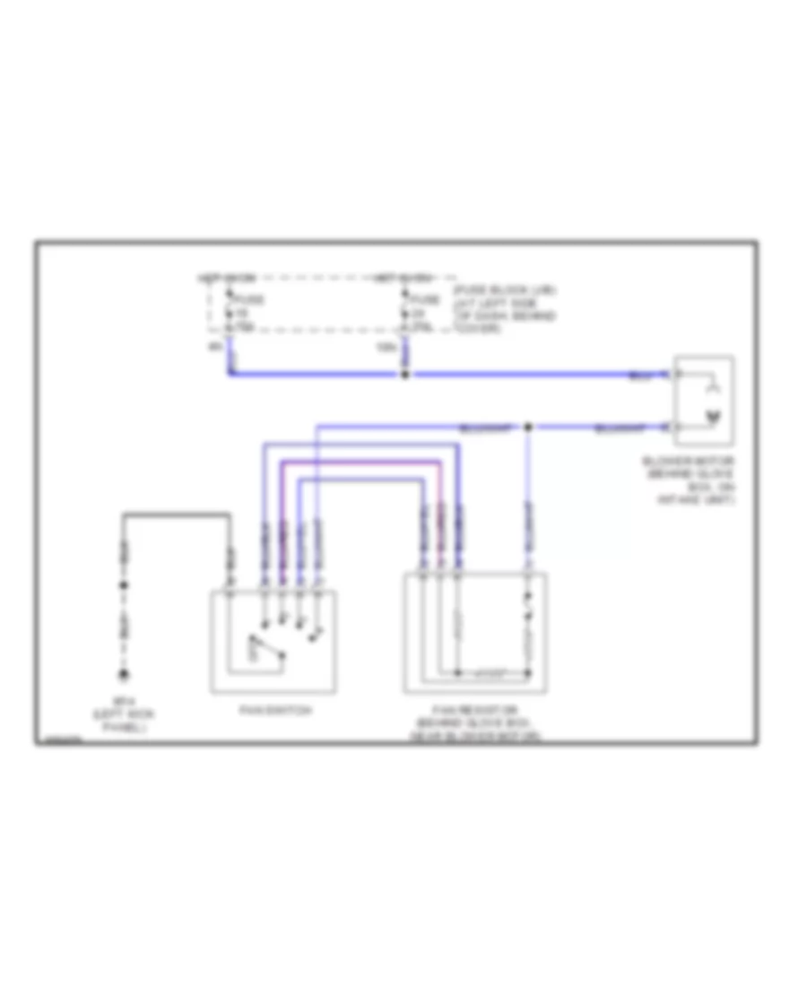 Heater Wiring Diagram for Nissan Frontier SE 2002