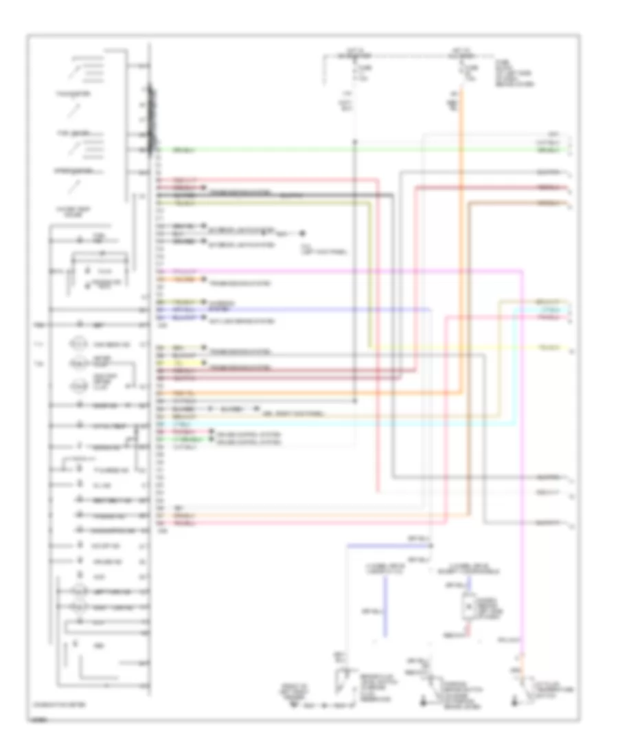 Instrument Cluster Wiring Diagram 1 of 2 for Nissan Frontier SE 2002