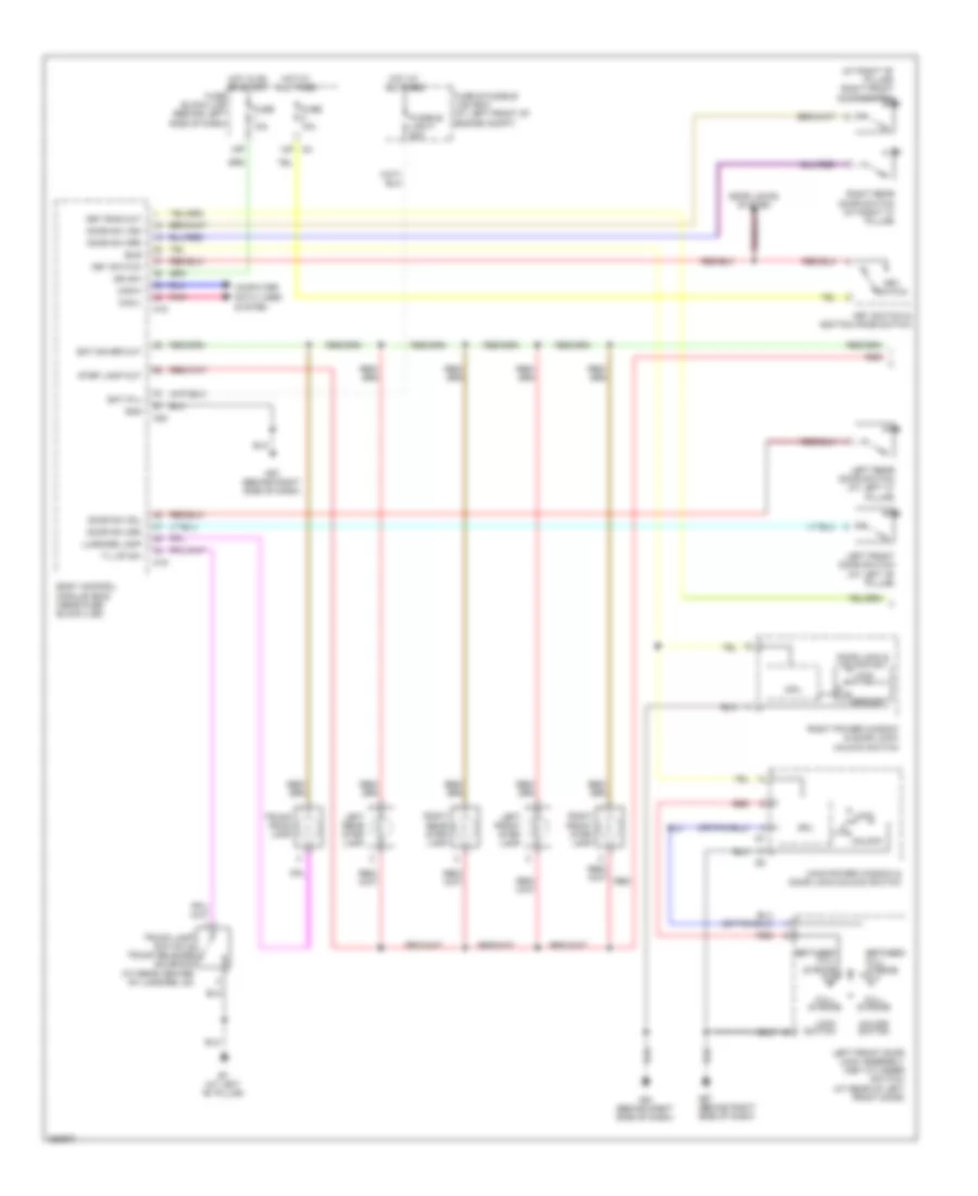 Courtesy Lamps Wiring Diagram 1 of 2 for Nissan Maxima SE 2008
