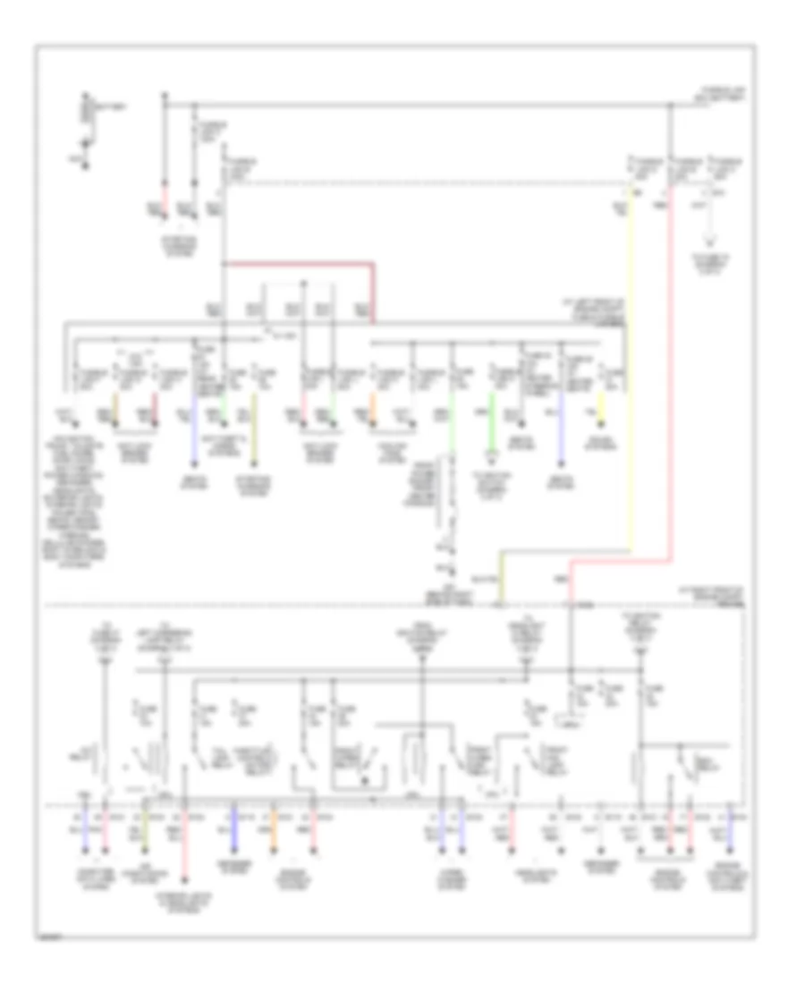 Power Distribution Wiring Diagram 1 of 3 for Nissan Maxima SE 2008