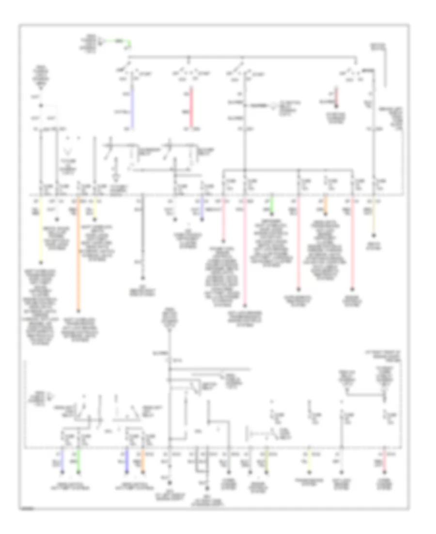 Power Distribution Wiring Diagram (2 of 3) for Nissan Maxima SE 2008