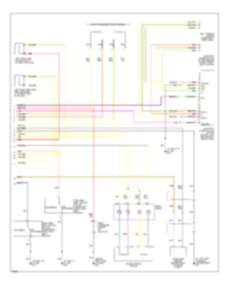 Supplemental Restraints Wiring Diagram 2 of 2 for Nissan Maxima SE 2008