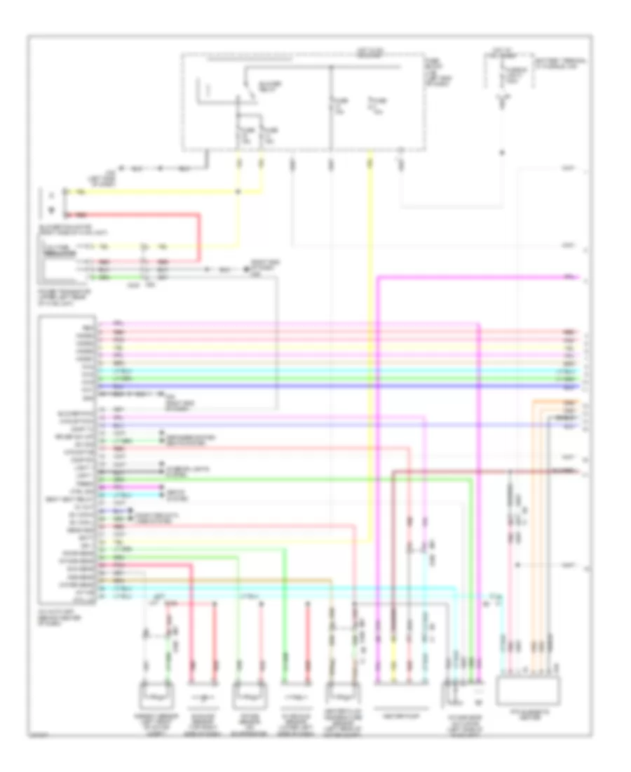 Automatic A C Wiring Diagram 1 of 3 for Nissan Leaf SV 2012