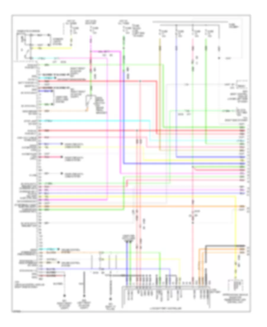 Engine Controls Wiring Diagram 1 of 5 for Nissan Leaf SV 2012