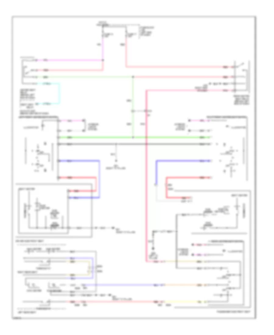 Heated Seats Wiring Diagram for Nissan Leaf SV 2012
