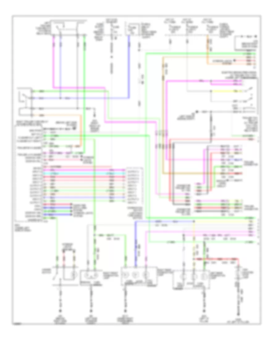 Exterior Lamps Wiring Diagram (1 of 2) for Nissan Pathfinder LE 2010