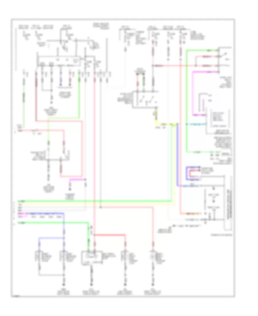Exterior Lamps Wiring Diagram 2 of 2 for Nissan Pathfinder LE 2010