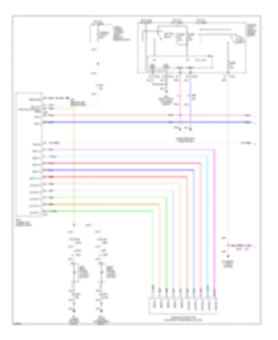 Instrument Illumination Wiring Diagram (1 of 2) for Nissan Pathfinder LE 2010