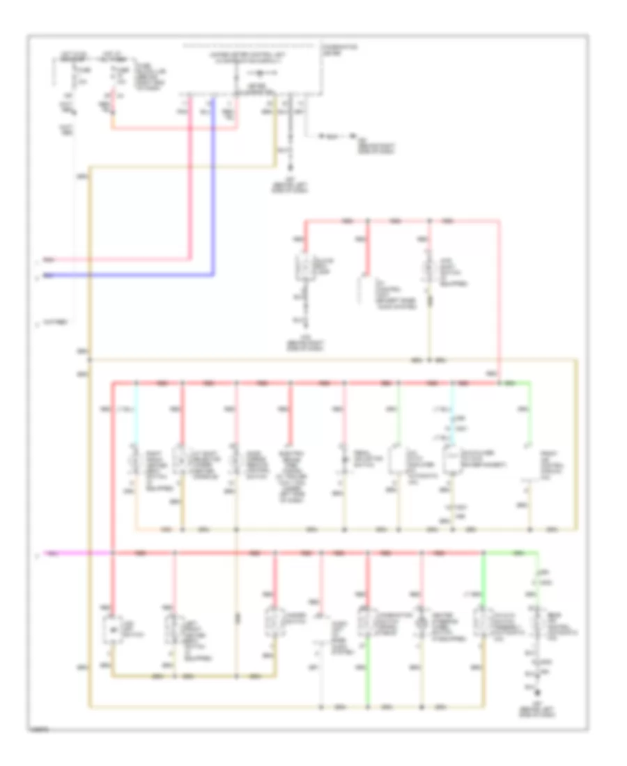 Instrument Illumination Wiring Diagram (2 of 2) for Nissan Pathfinder LE 2010