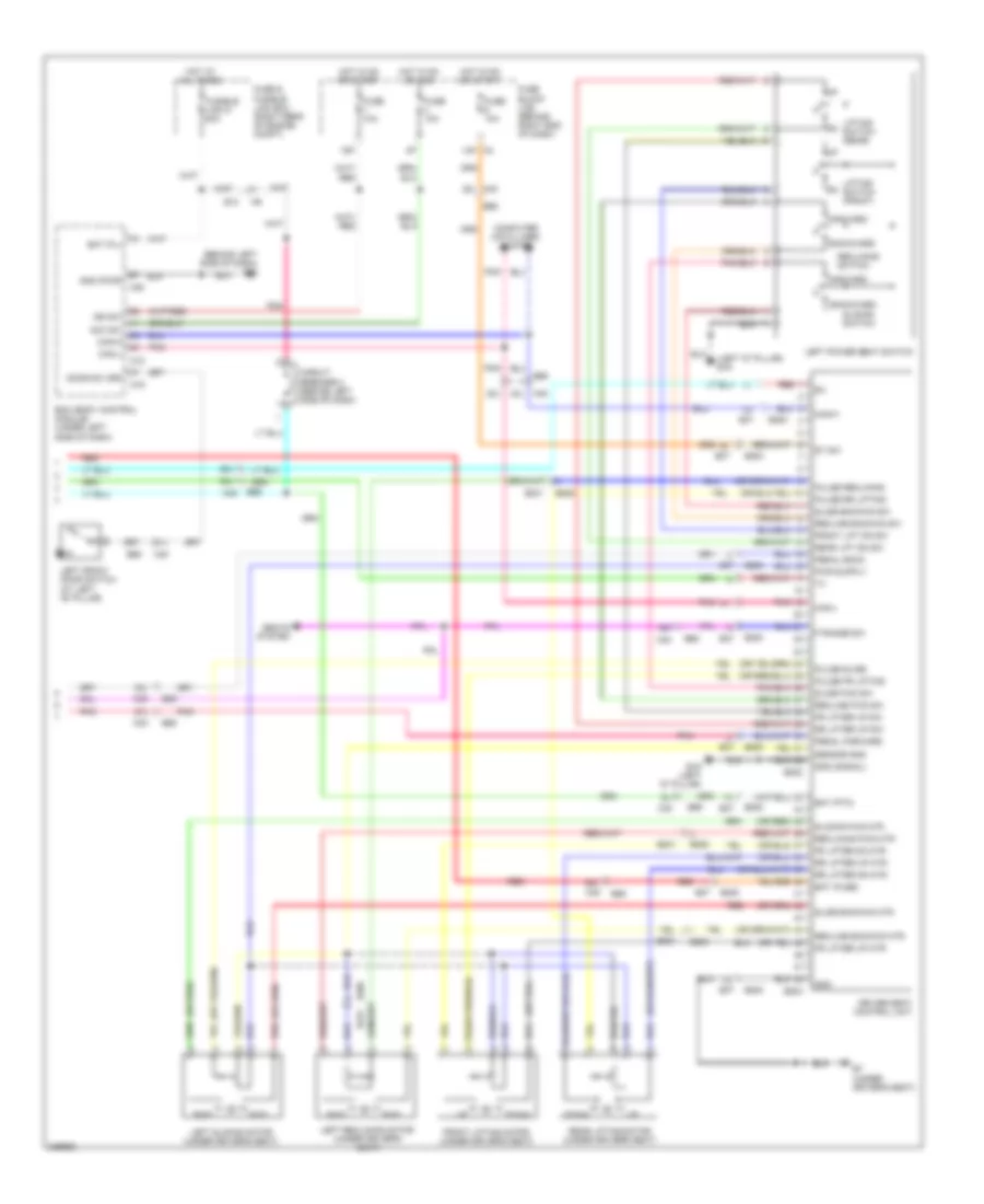 Memory Systems Wiring Diagram 3 of 3 for Nissan Pathfinder LE 2010