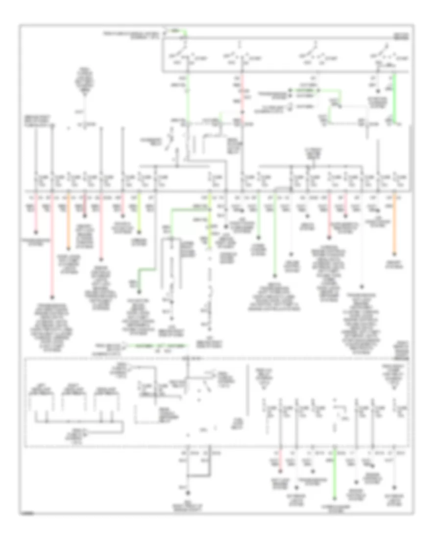 Power Distribution Wiring Diagram (2 of 2) for Nissan Pathfinder LE 2010