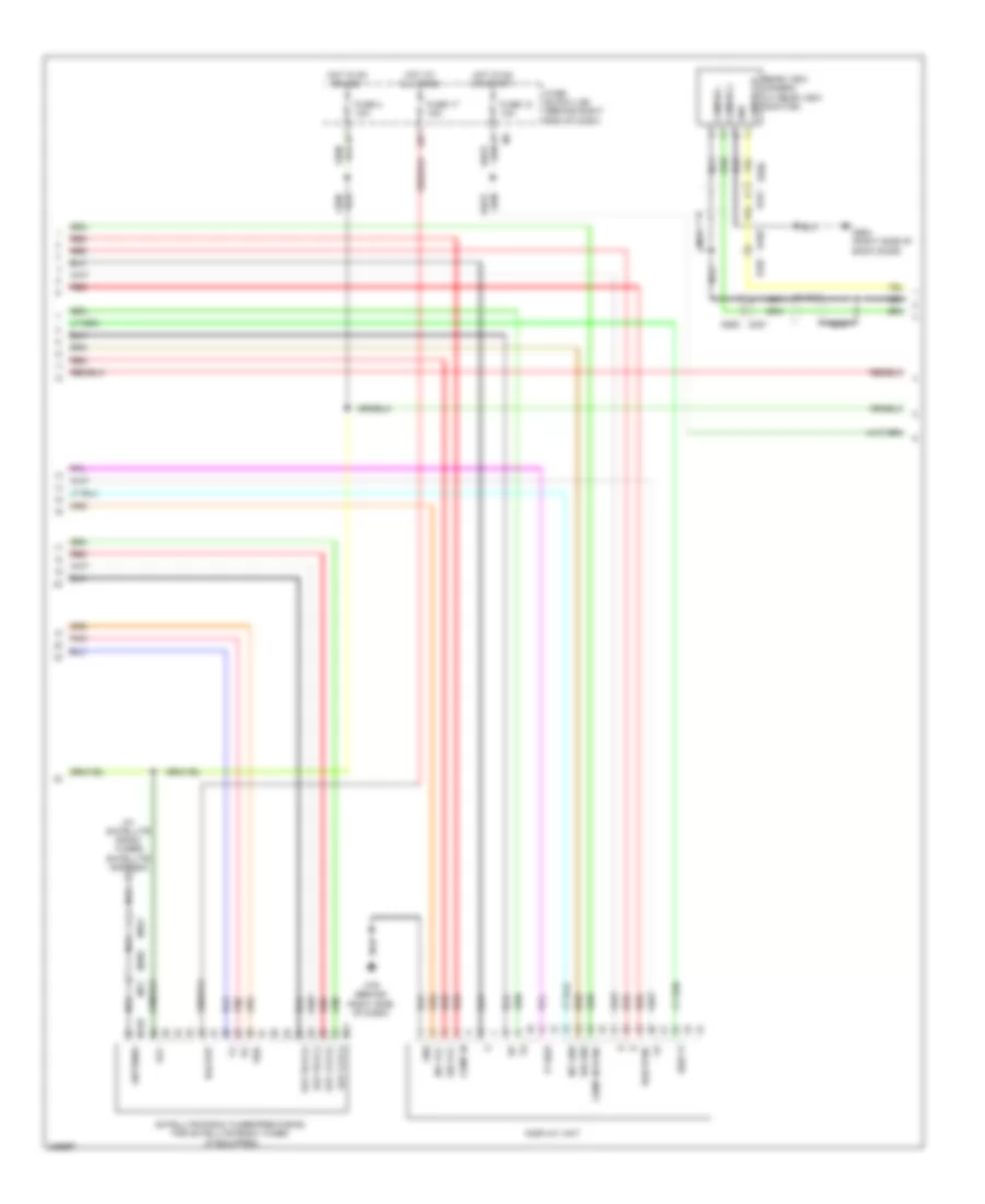 Mid-Line Radio Wiring Diagram (2 of 3) for Nissan Pathfinder LE 2010
