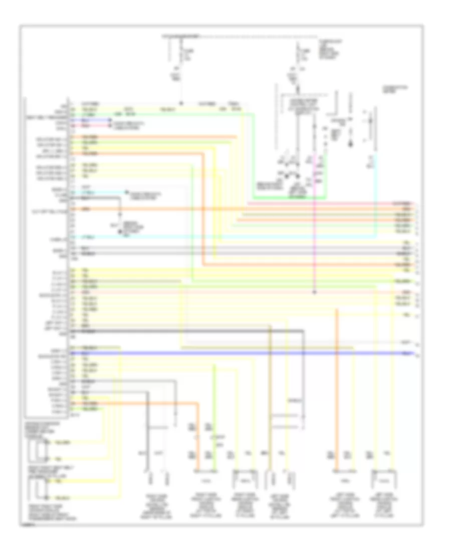 Supplemental Restraints Wiring Diagram 1 of 2 for Nissan Pathfinder LE 2010